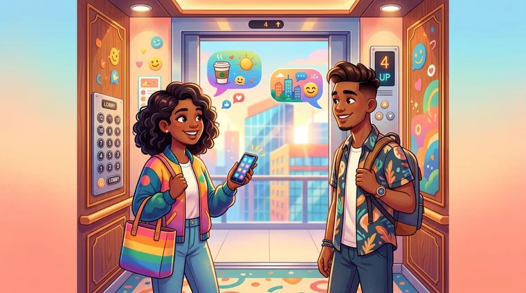 エレベーターで隣に外国人。英語で雑談、始められる？