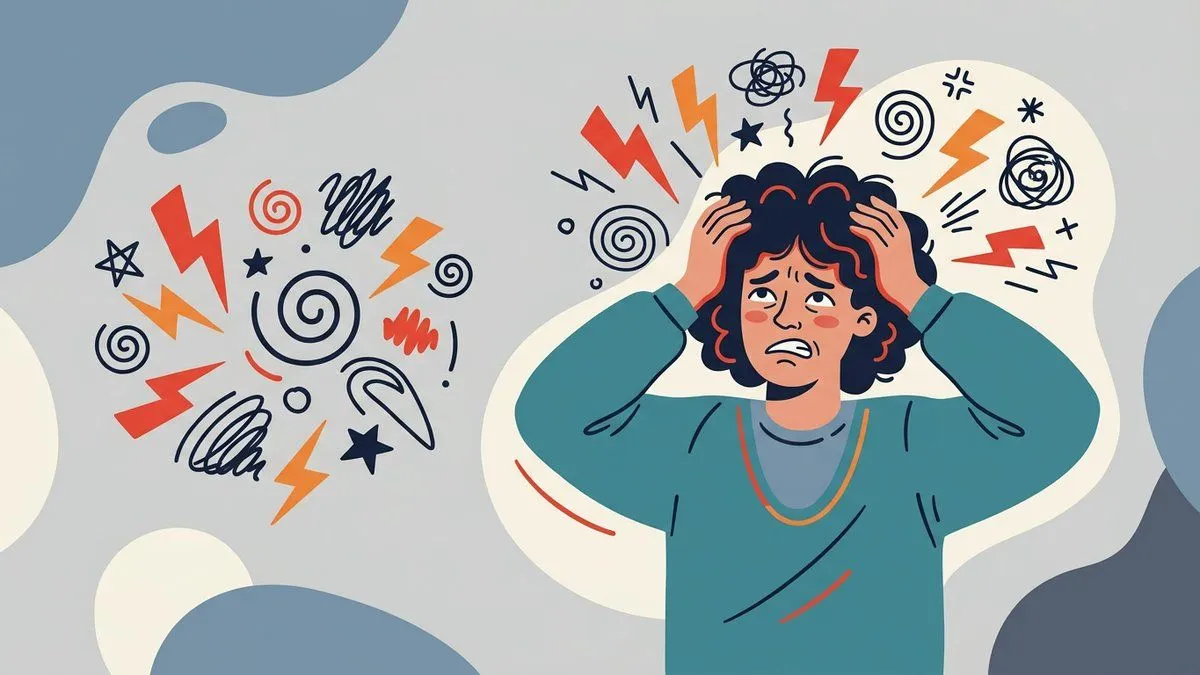 イライラした気持ちを表現するイラスト