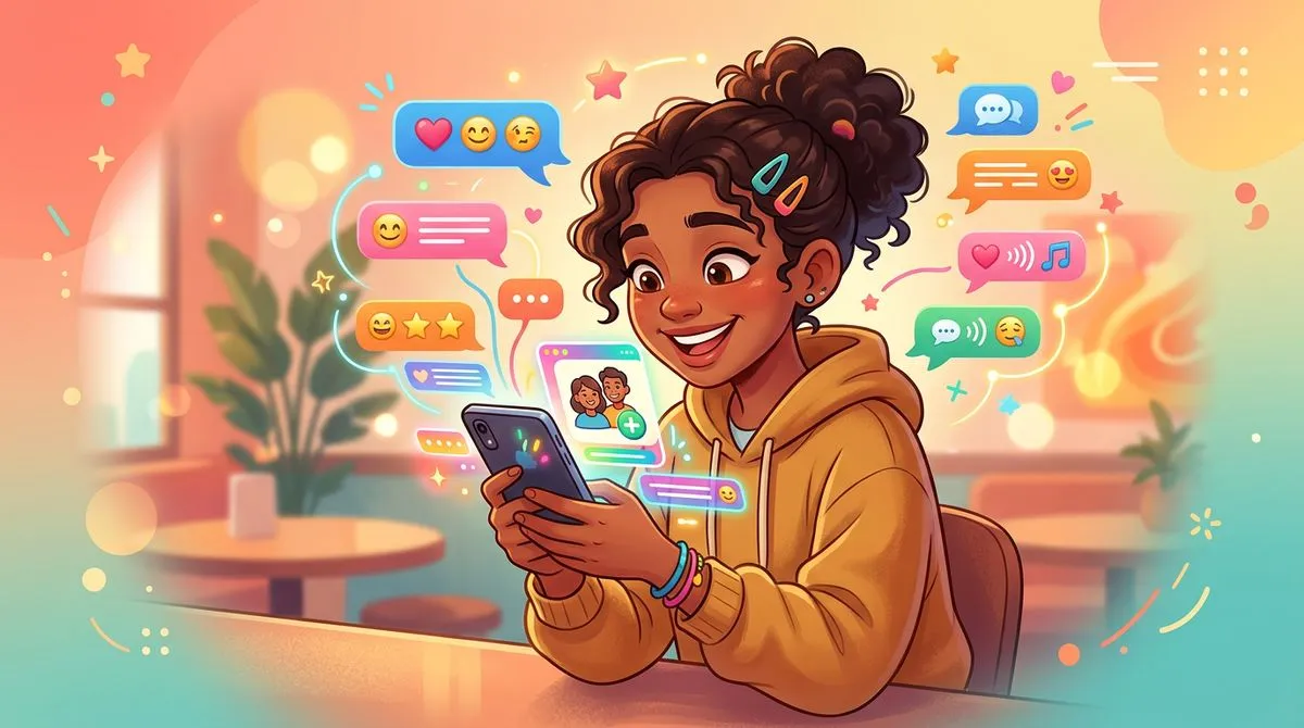 初対面の会話が弾む様子のイラスト